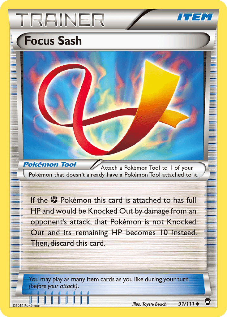 Focus Sash, kortbilde fra pokemontcg.io