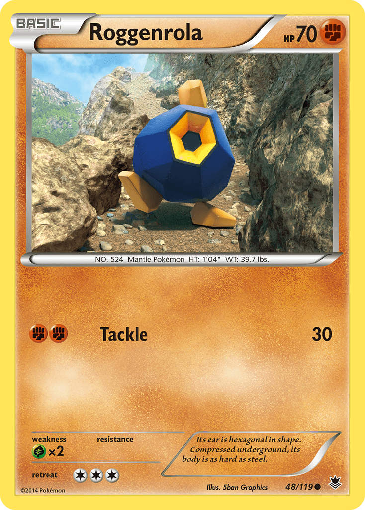 Roggenrola, kortbilde fra pokemontcg.io