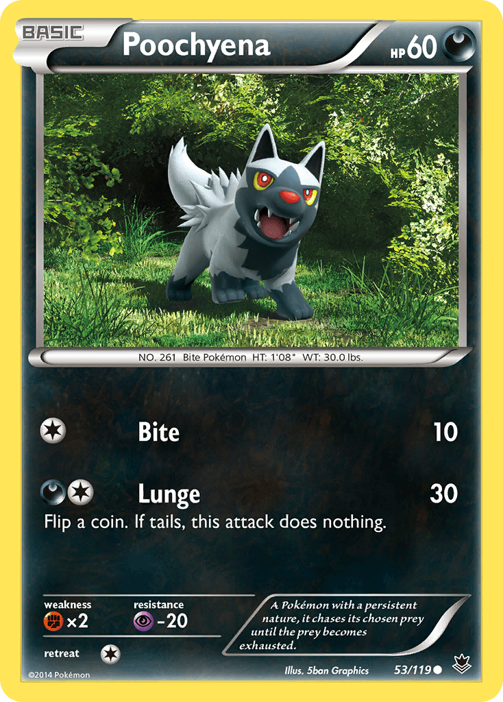 Poochyena, kortbilde fra pokemontcg.io