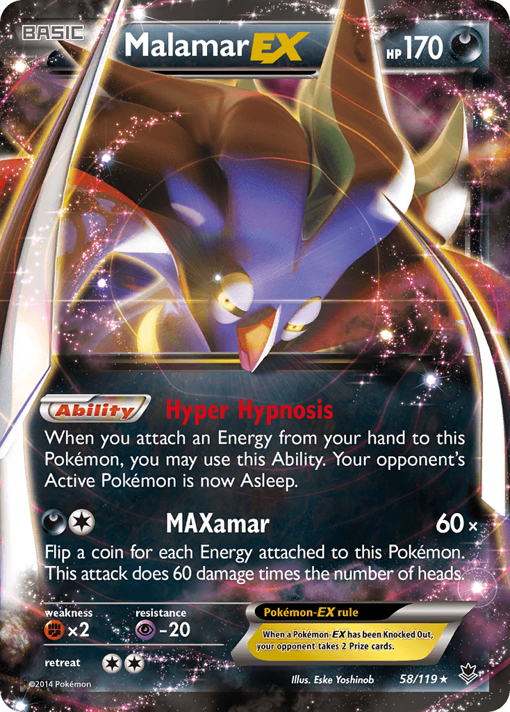 Malamar-EX, kortbilde fra pokemontcg.io