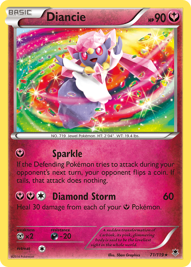 Diancie, kortbilde fra pokemontcg.io