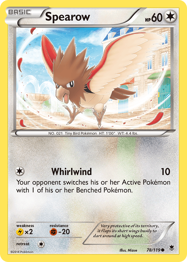 Spearow, kortbilde fra pokemontcg.io