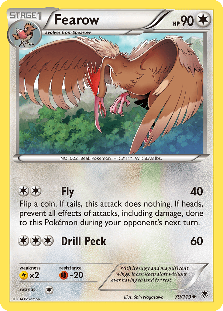 Fearow, kortbilde fra pokemontcg.io