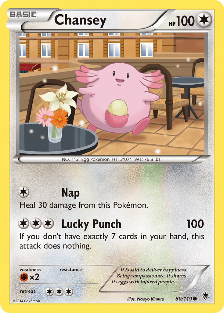 Chansey, kortbilde fra pokemontcg.io