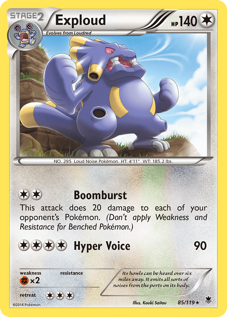 Exploud, kortbilde fra pokemontcg.io
