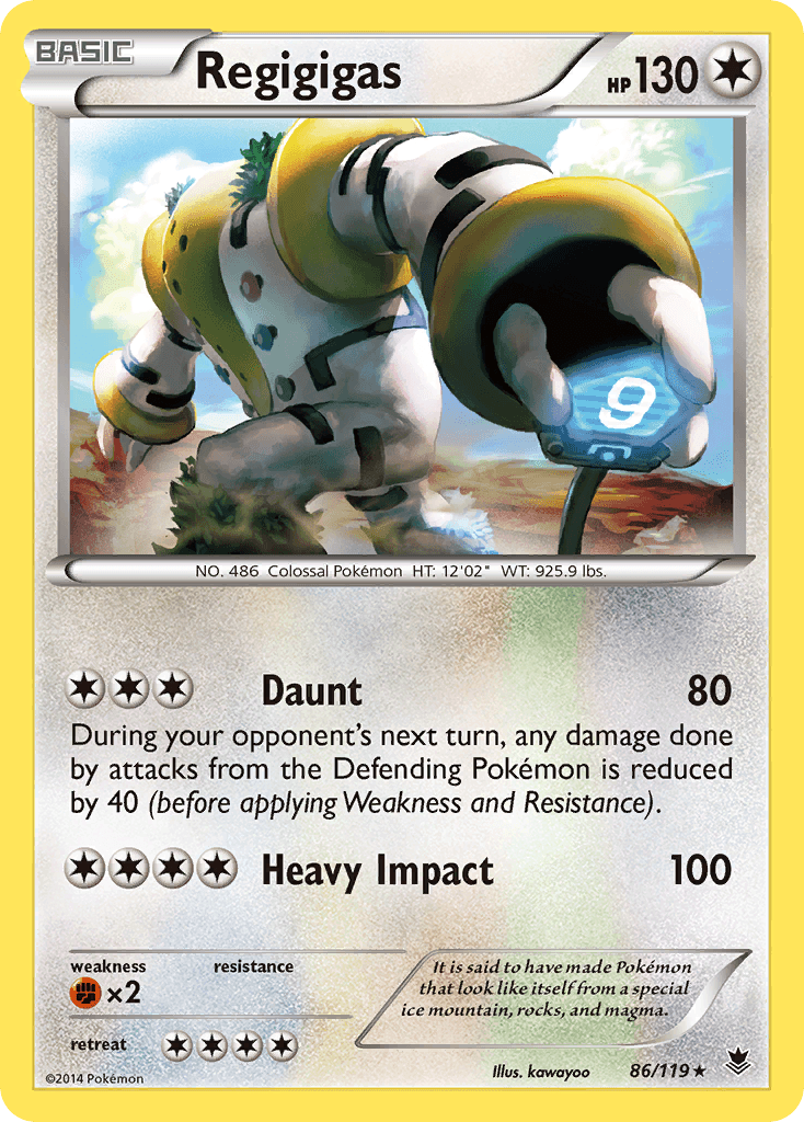 Regigigas, kortbilde fra pokemontcg.io