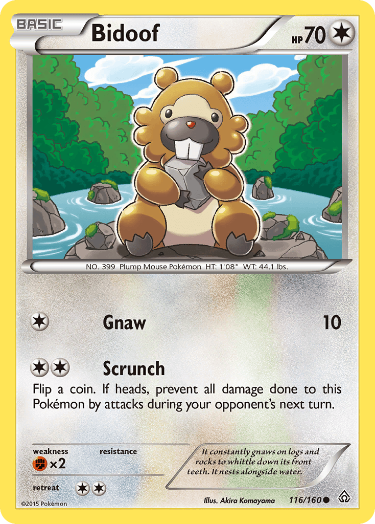 Bidoof, kortbilde fra pokemontcg.io