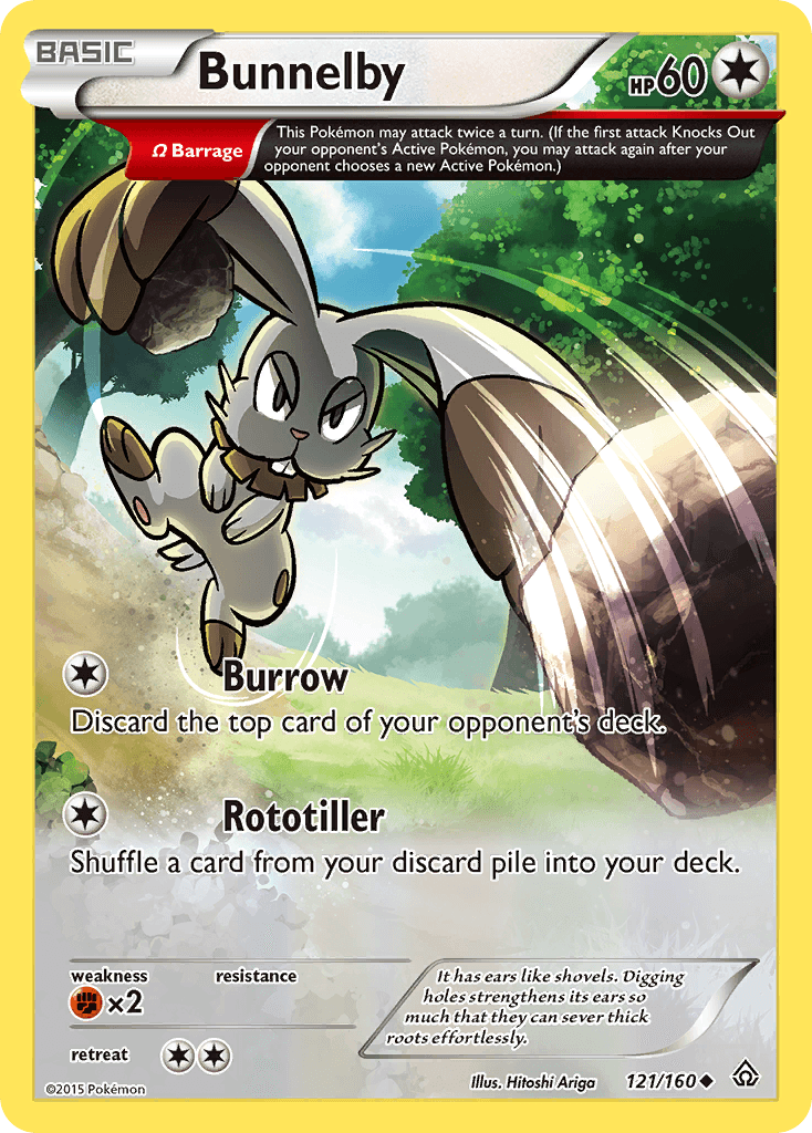 Bunnelby, kortbilde fra pokemontcg.io