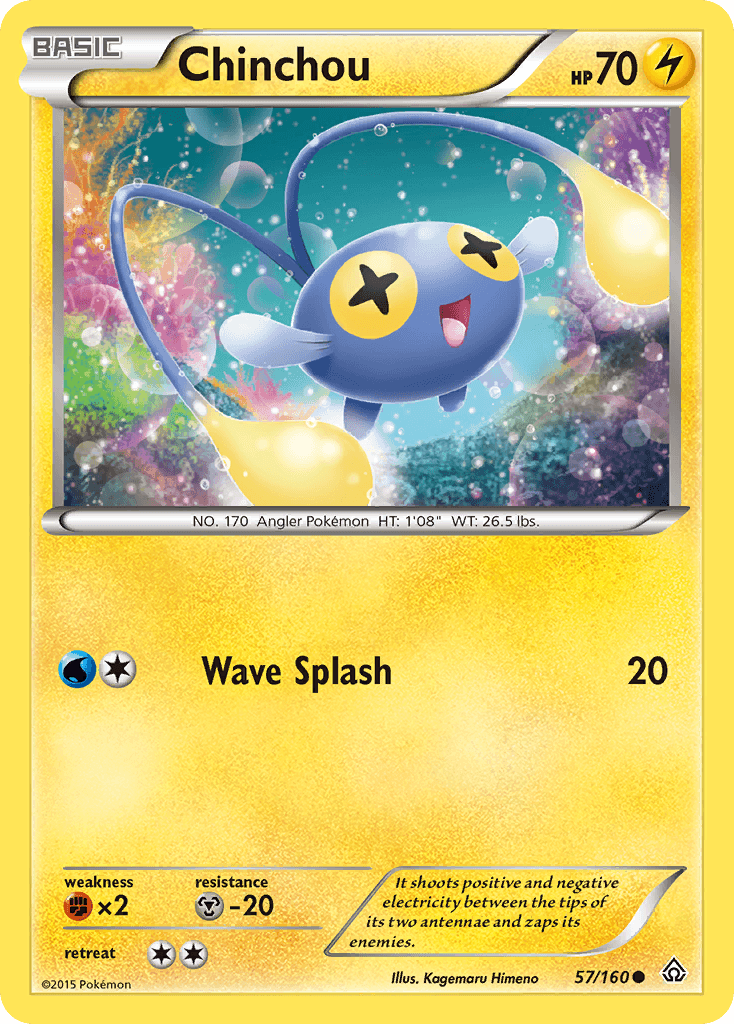 Chinchou, kortbilde fra pokemontcg.io