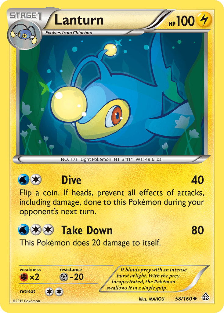 Lanturn, kortbilde fra pokemontcg.io