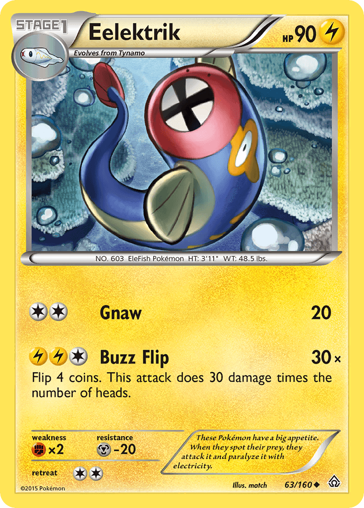 Eelektrik, kortbilde fra pokemontcg.io