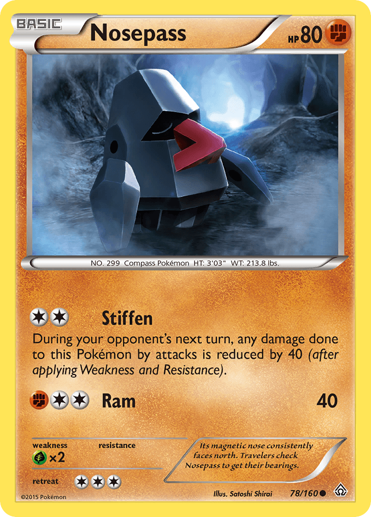 Nosepass, kortbilde fra pokemontcg.io