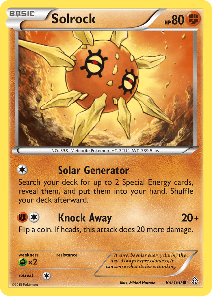 Solrock, kortbilde fra pokemontcg.io