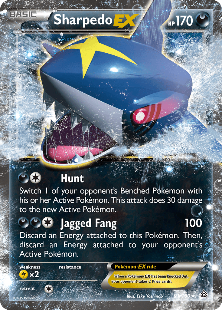 Sharpedo-EX, kortbilde fra pokemontcg.io