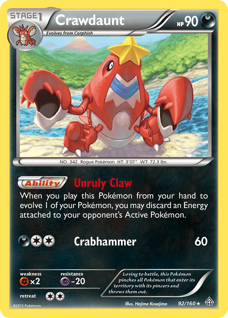 Crawdaunt, kortbilde fra pokemontcg.io