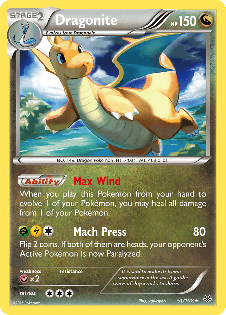 Dragonite, kortbilde fra pokemontcg.io