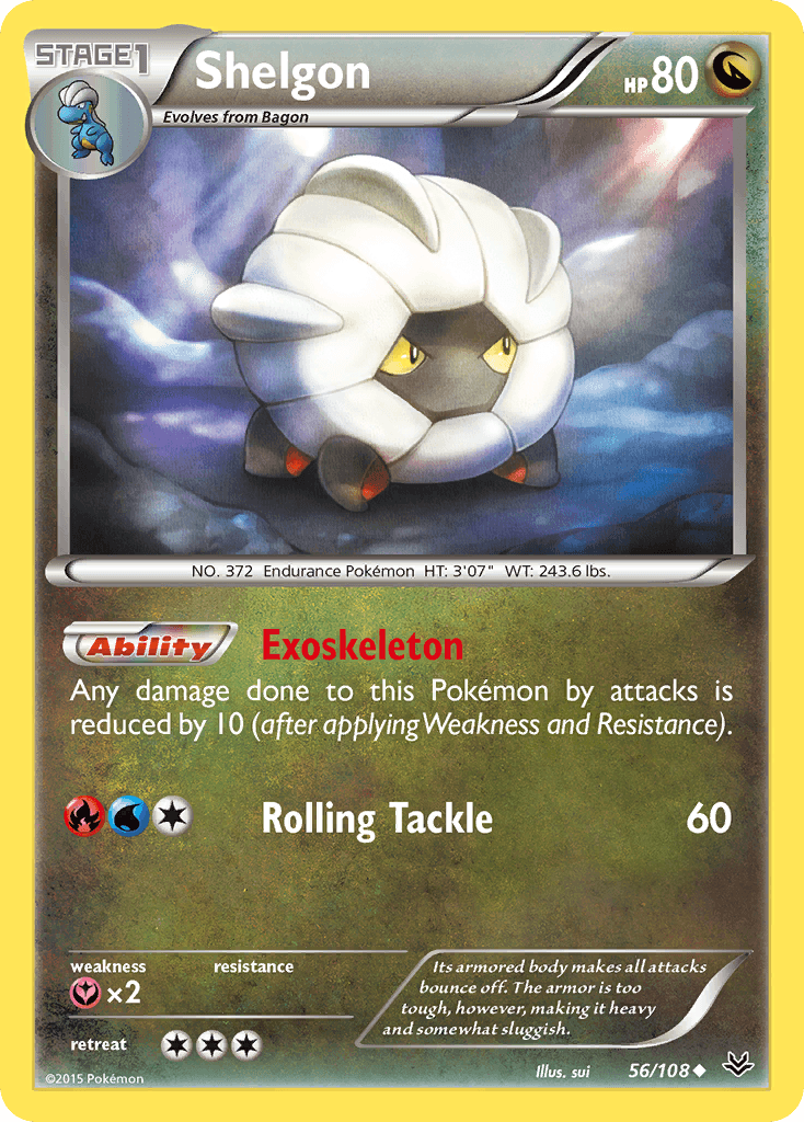 Shelgon, kortbilde fra pokemontcg.io