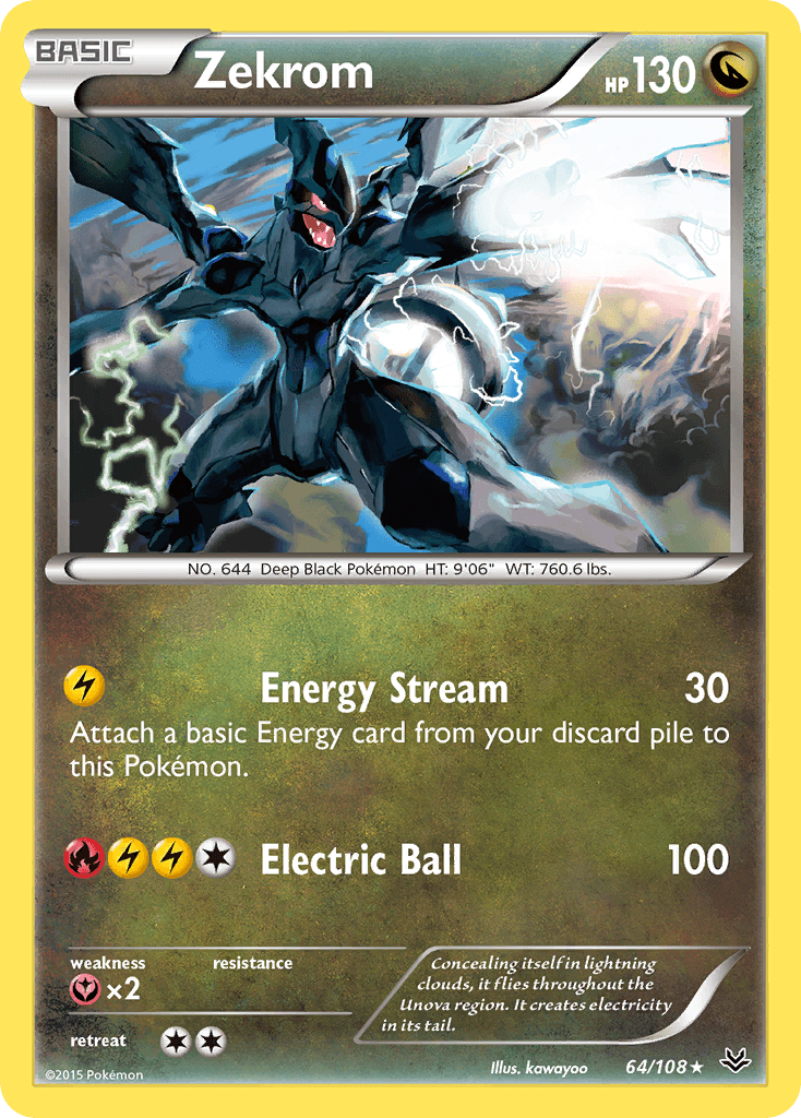 Zekrom, kortbilde fra pokemontcg.io