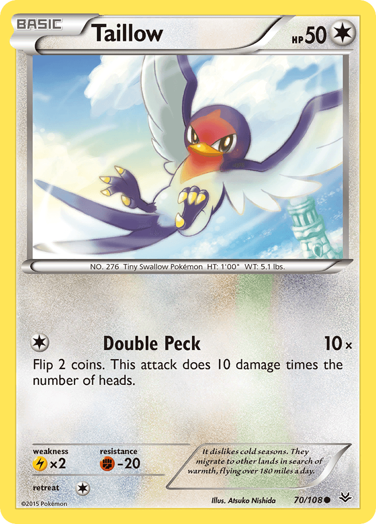 Taillow, kortbilde fra pokemontcg.io