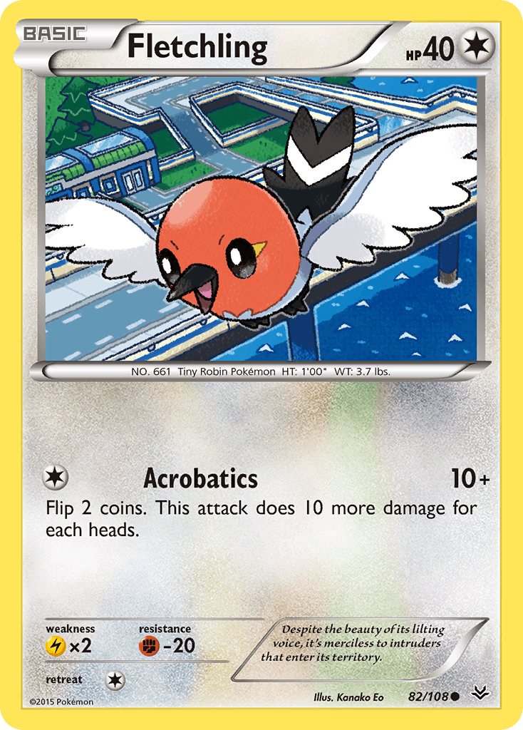 Fletchling, kortbilde fra pokemontcg.io
