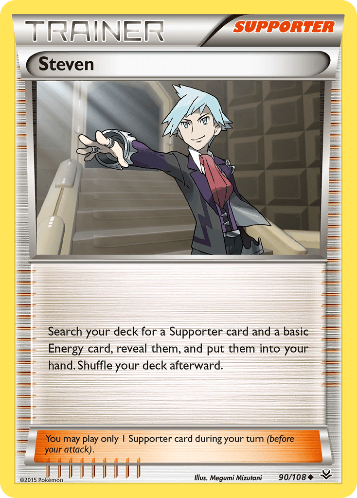 Steven, kortbilde fra pokemontcg.io