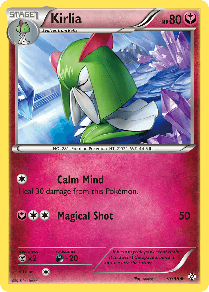 Kirlia, kortbilde fra pokemontcg.io