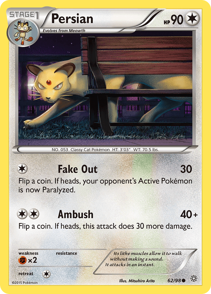 Persian, kortbilde fra pokemontcg.io