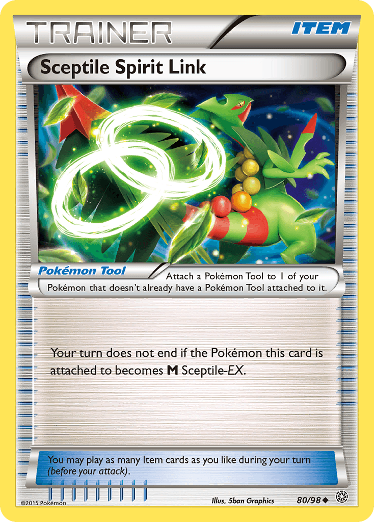 Sceptile Spirit Link, kortbilde fra pokemontcg.io