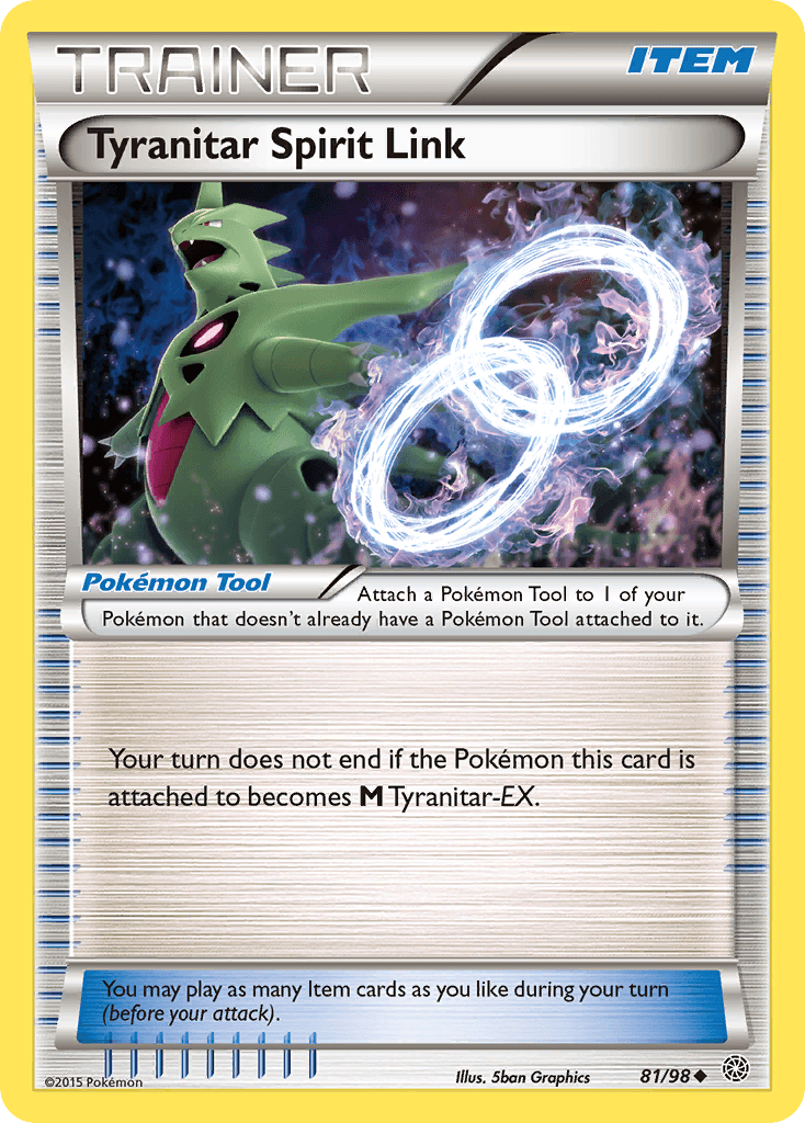 Tyranitar Spirit Link, kortbilde fra pokemontcg.io