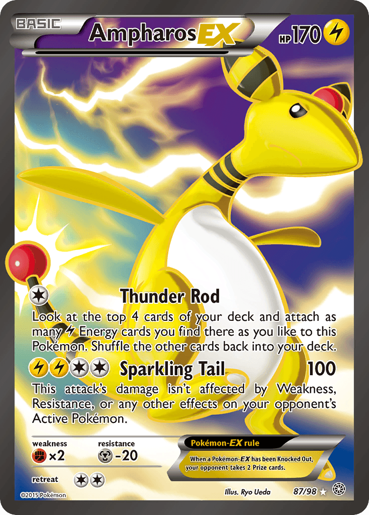 Ampharos-EX, kortbilde fra pokemontcg.io
