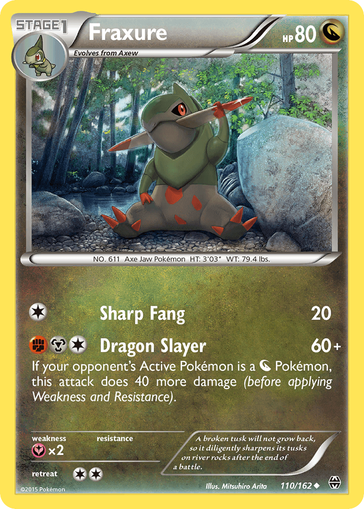 Fraxure, kortbilde fra pokemontcg.io