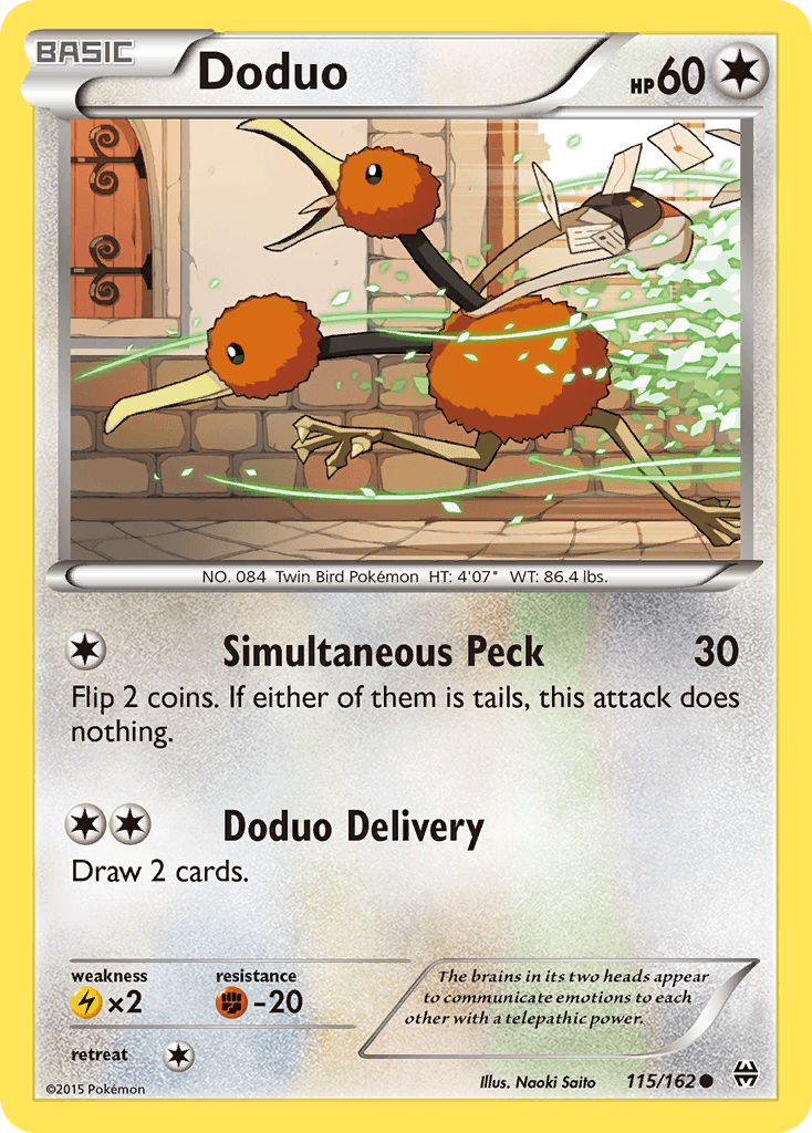 Doduo, kortbilde fra pokemontcg.io
