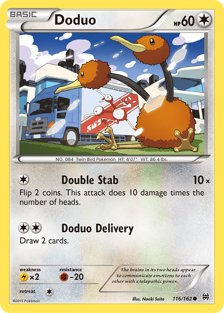 Doduo, kortbilde fra pokemontcg.io