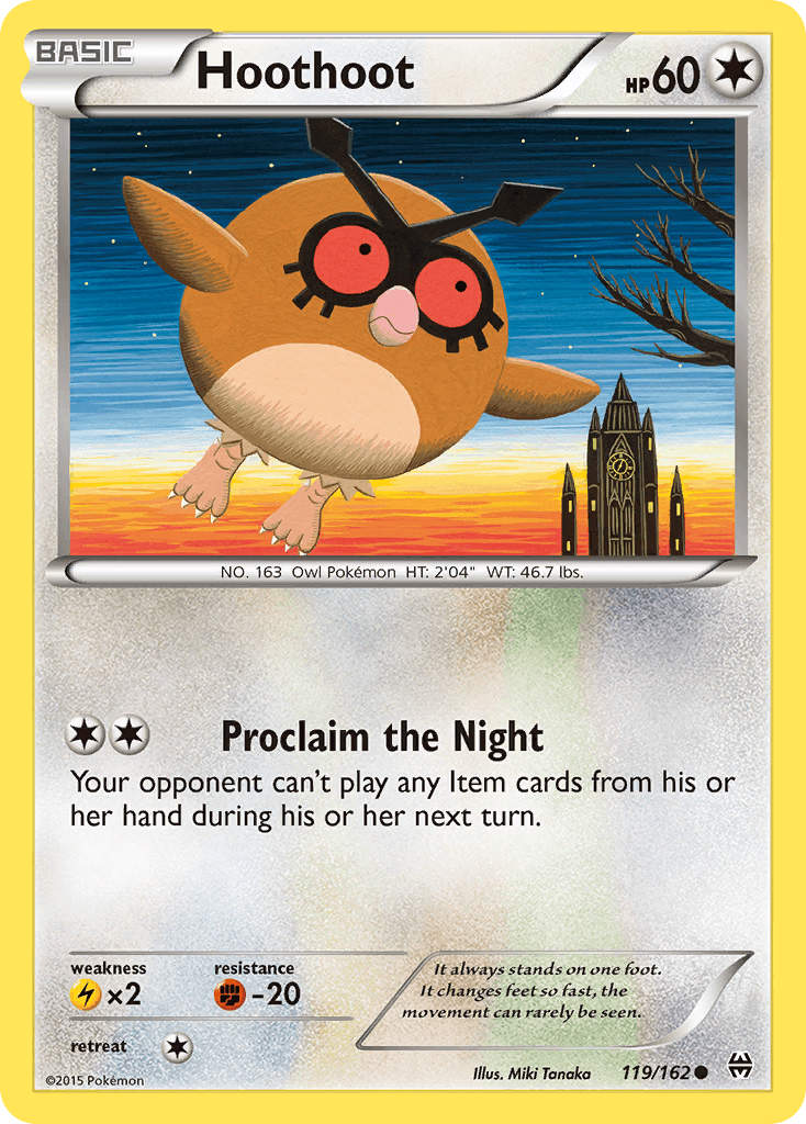 Hoothoot, kortbilde fra pokemontcg.io