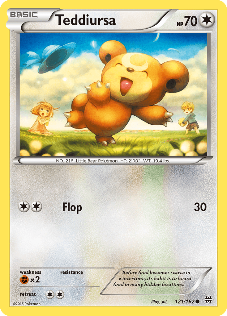 Teddiursa, kortbilde fra pokemontcg.io