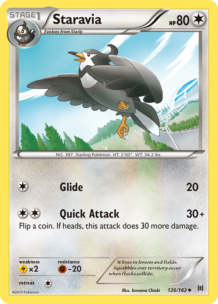 Staravia, kortbilde fra pokemontcg.io