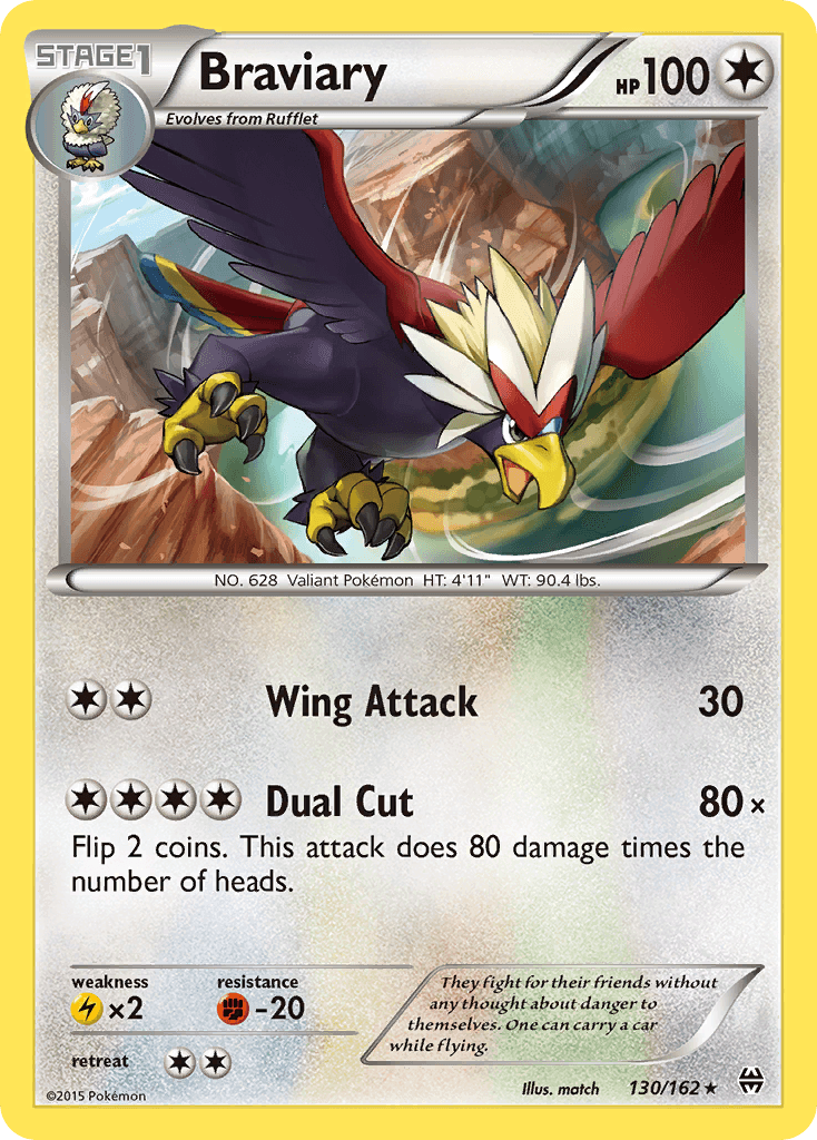 Braviary, kortbilde fra pokemontcg.io