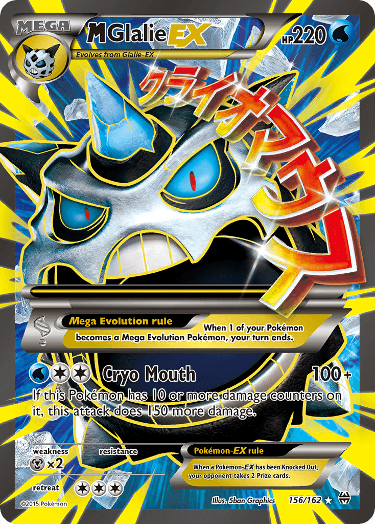 M Glalie-EX, kortbilde fra pokemontcg.io