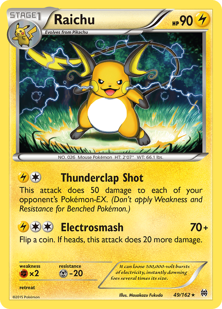 Raichu, kortbilde fra pokemontcg.io