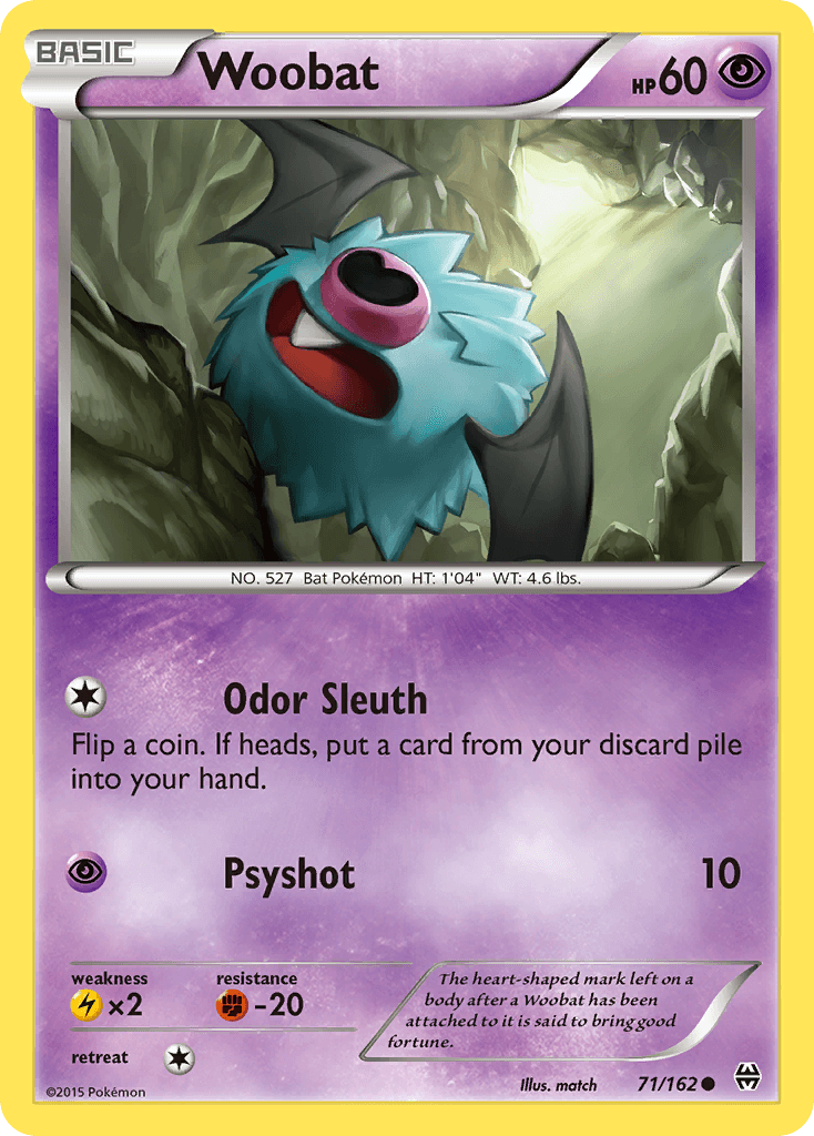 Woobat, kortbilde fra pokemontcg.io