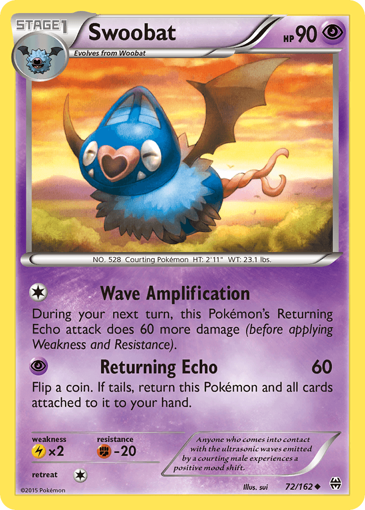 Swoobat, kortbilde fra pokemontcg.io