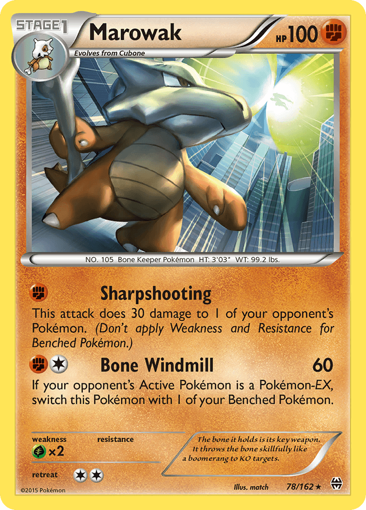 Marowak, kortbilde fra pokemontcg.io