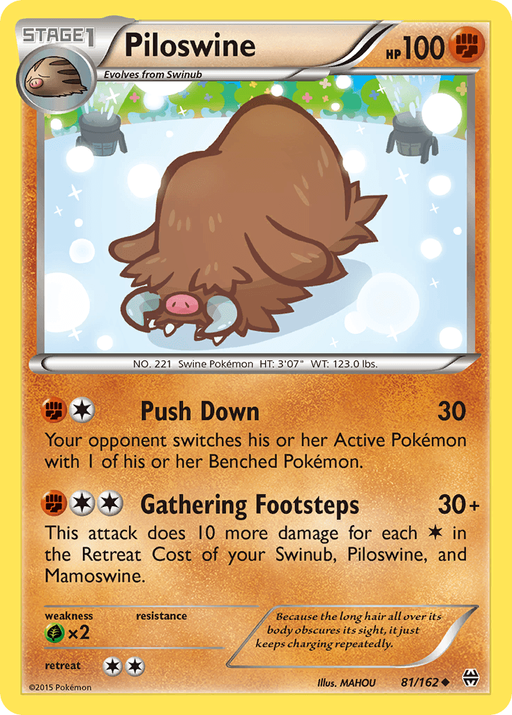 Piloswine, kortbilde fra pokemontcg.io