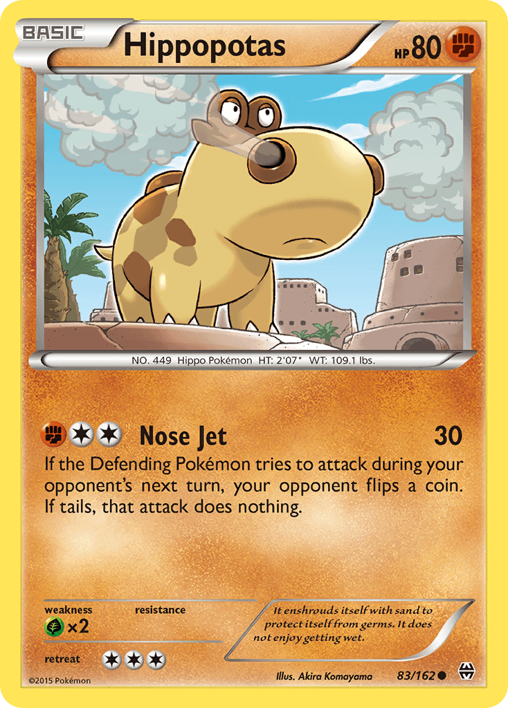 Hippopotas, kortbilde fra pokemontcg.io