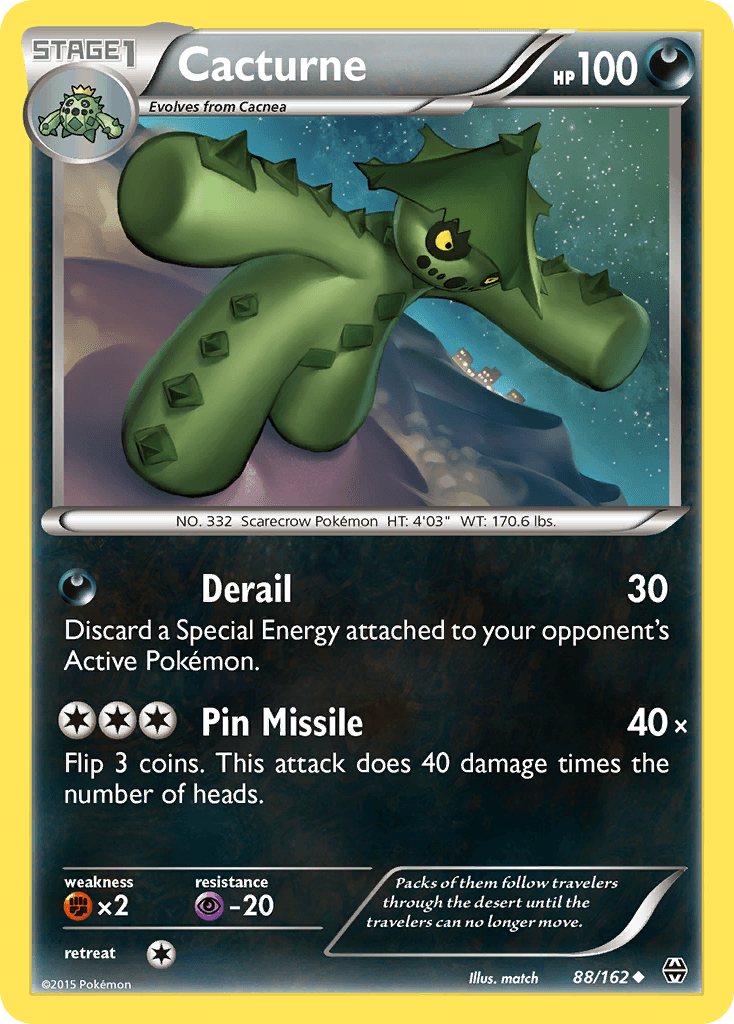 Cacturne, kortbilde fra pokemontcg.io