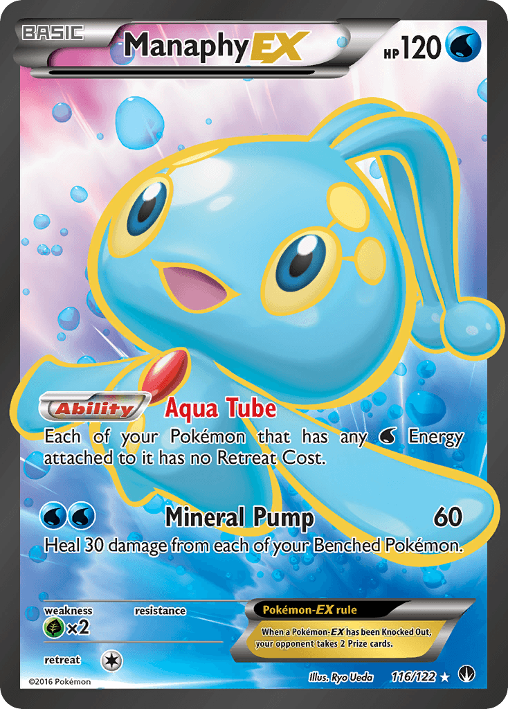 Manaphy-EX, kortbilde fra pokemontcg.io