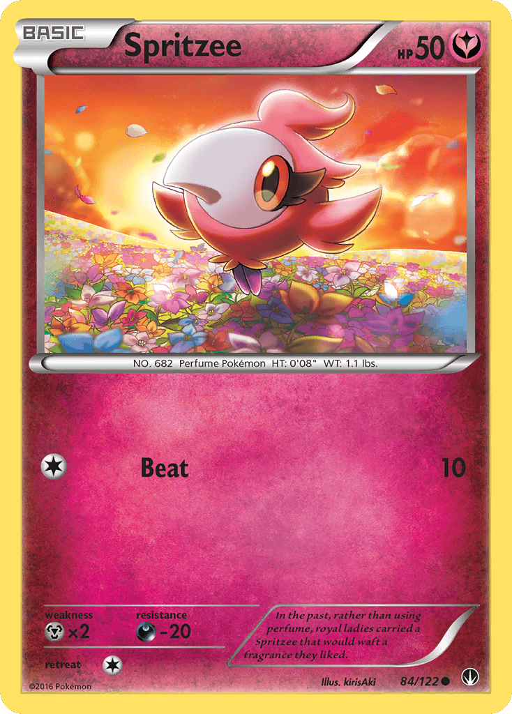 Spritzee, kortbilde fra pokemontcg.io