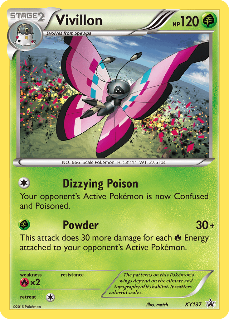 Vivillon, kortbilde fra pokemontcg.io