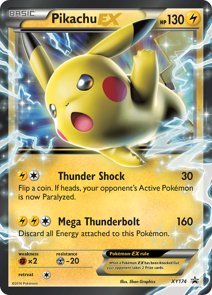 Pikachu-EX, kortbilde fra pokemontcg.io