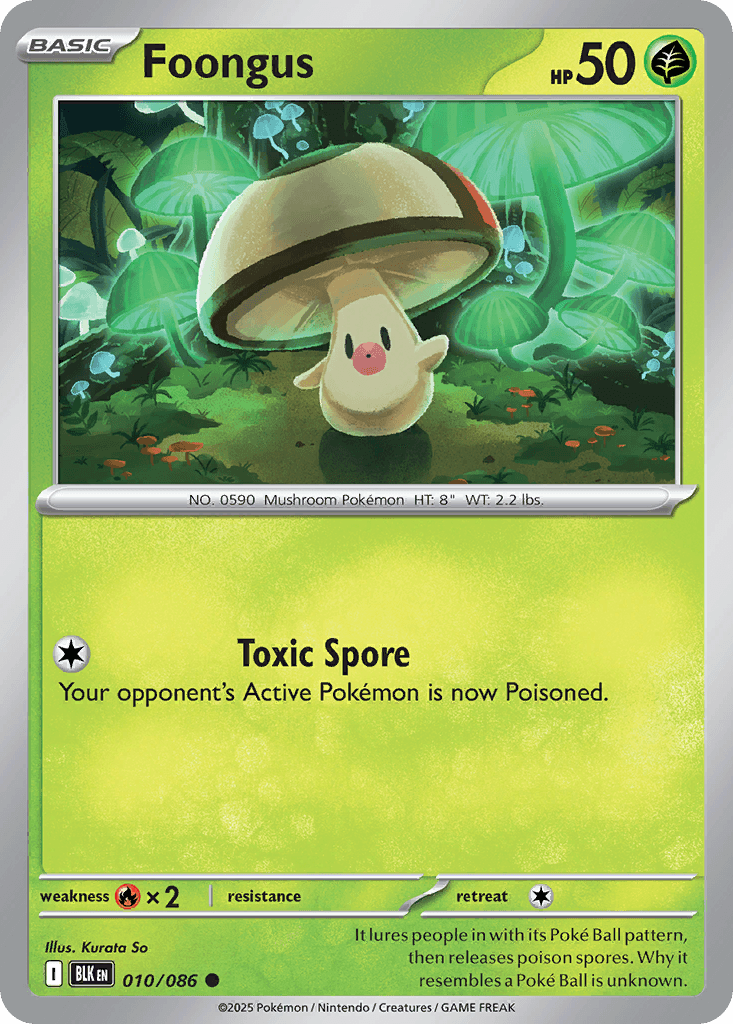 Foongus, kortbilde fra pokemontcg.io
